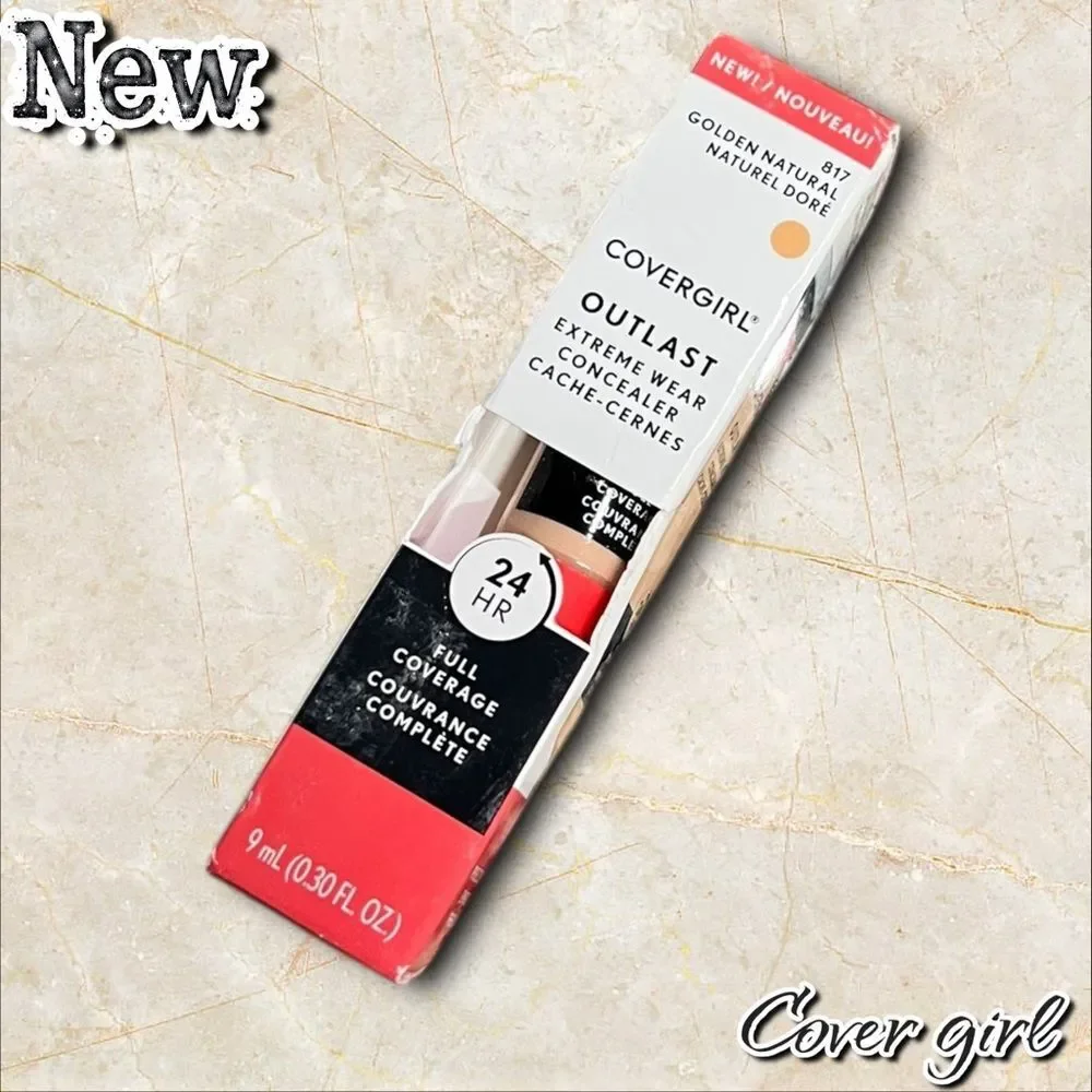 NEW CoverGirl Outlast Extreme Wear Concealer – Golden Natural 817 (0.30 fl oz)